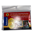 Selectum Self-Adhesive Laminating Pouches – 66 x 100 mm (2.6" x 3.9"), 8 Pack – product photo