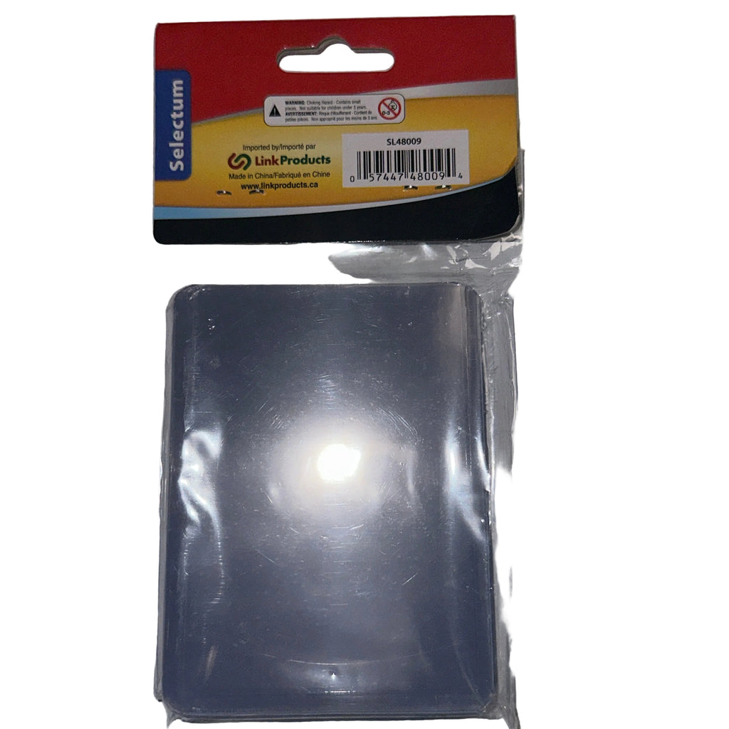 Selectum Toploader Card Holders – Clear Rigid, 3 x 4 in (7.6 x 10 cm), 8 Pack – product photo