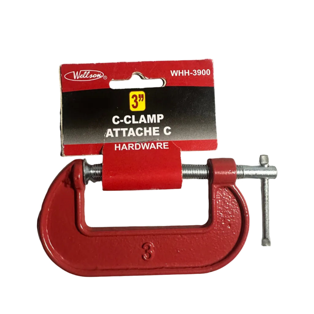 Wellson Red C-Clamp – 3-inch or 4-inch