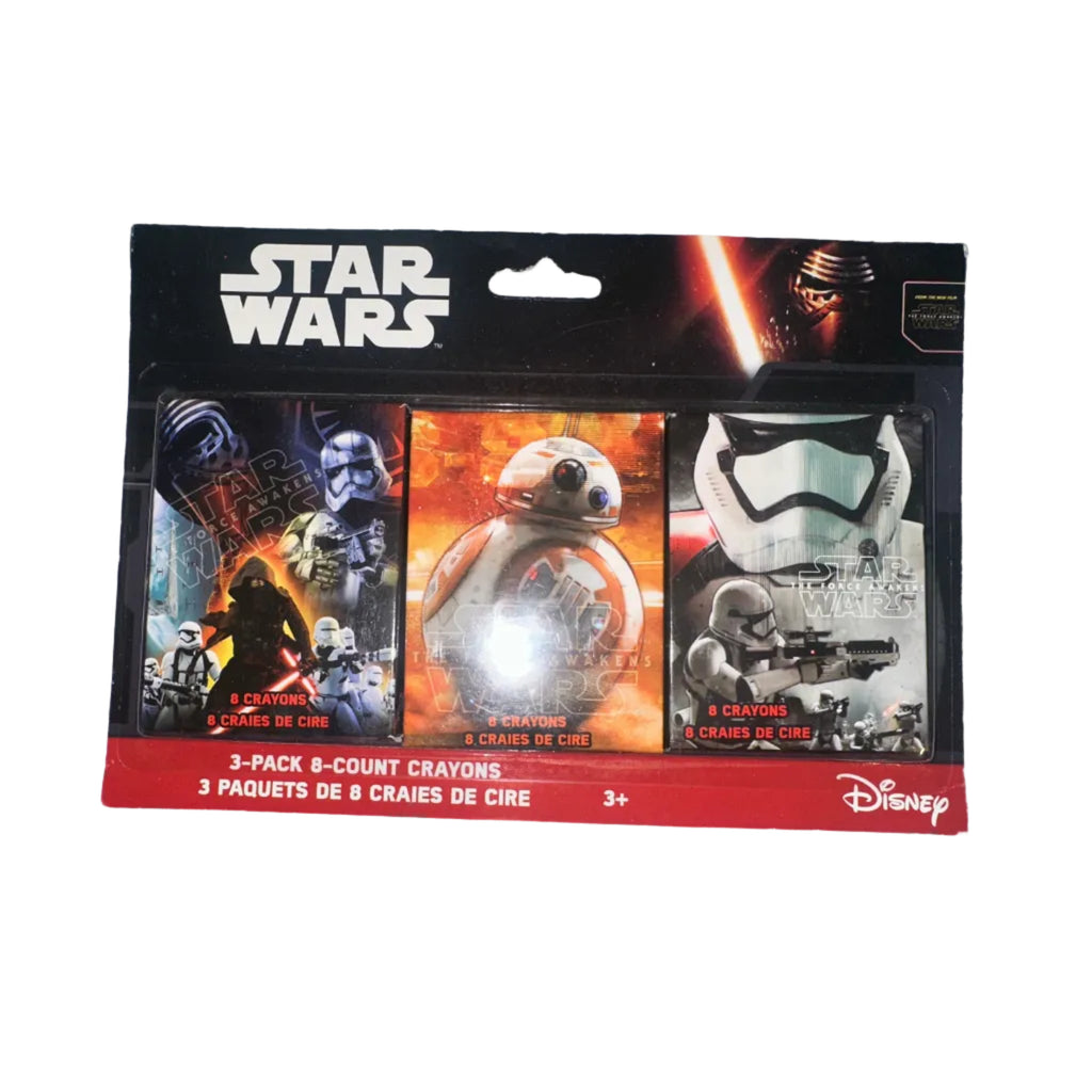 Star Wars The Force Awakens 3-Pack 8-Count Crayons