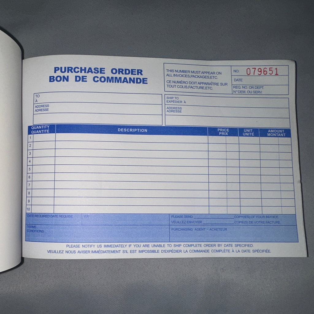 Carbonless Invoice Book – 50 Numbered Duplicates, 5.25 x 7.38 in