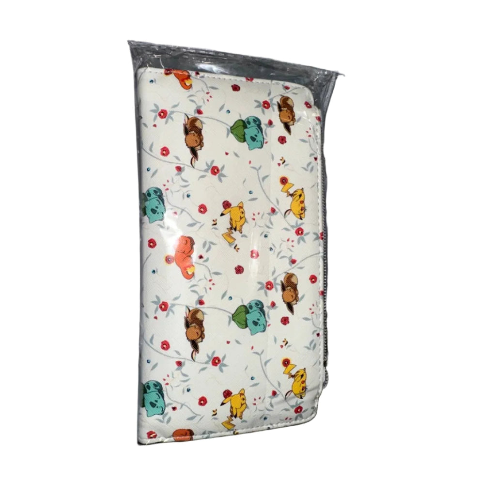 Pokémon floral character wallet in white