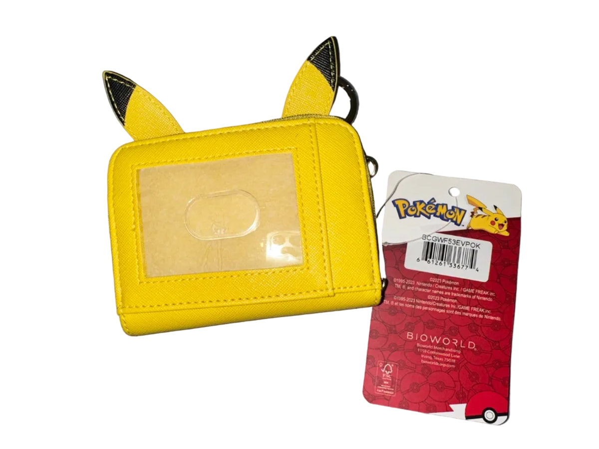 Pokemon Pikachu yellow mini wallet back
