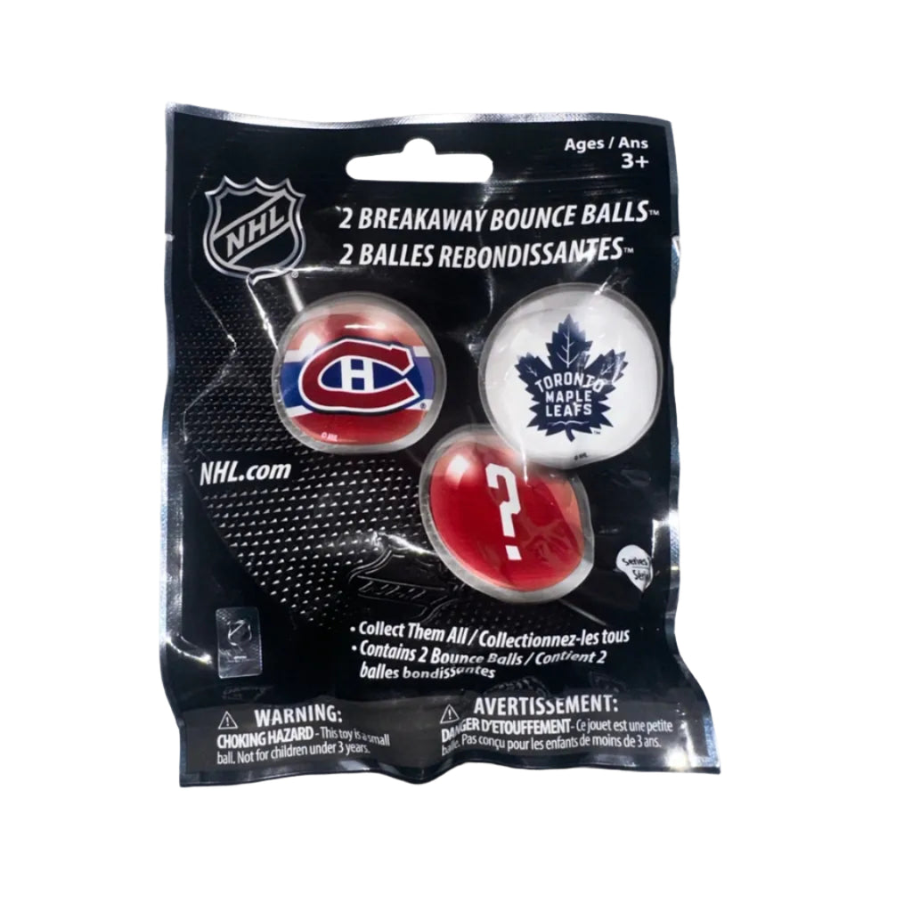 NHL Breakaway Bounce Balls Series 1 – Montreal Canadiens & Toronto Maple Leafs – 2 Pack