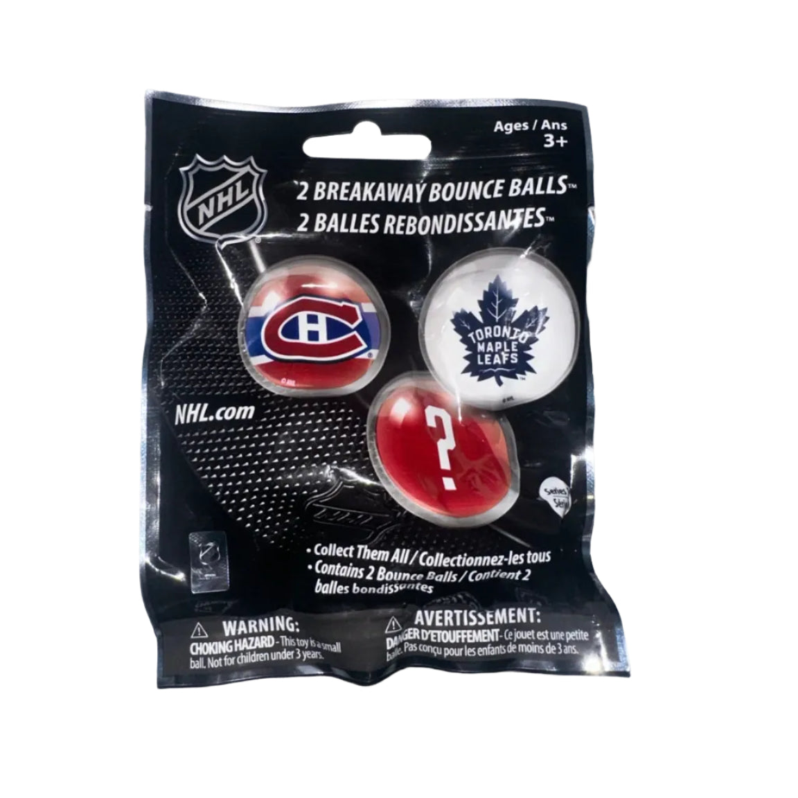 NHL Breakaway Bounce Balls Series 1 – Montreal Canadiens & Toronto Maple Leafs – 2 Pack