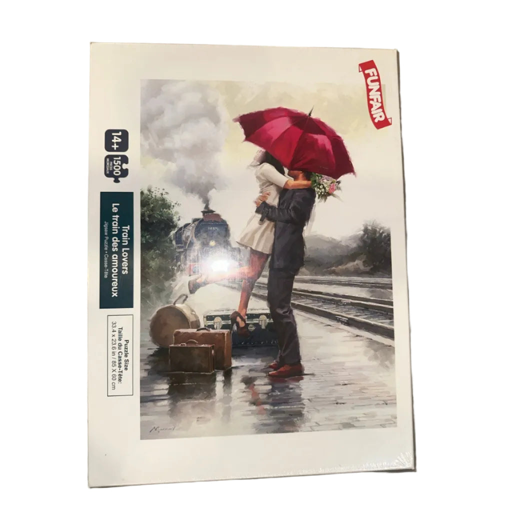 Train Lovers FUNFAIR 1500-piece puzzle front