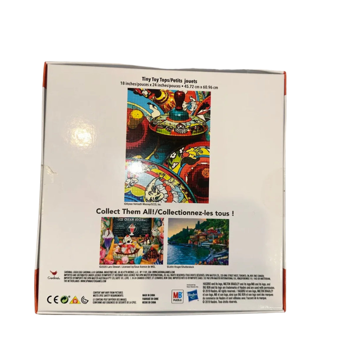 MB Tiny Toy Tops puzzle back