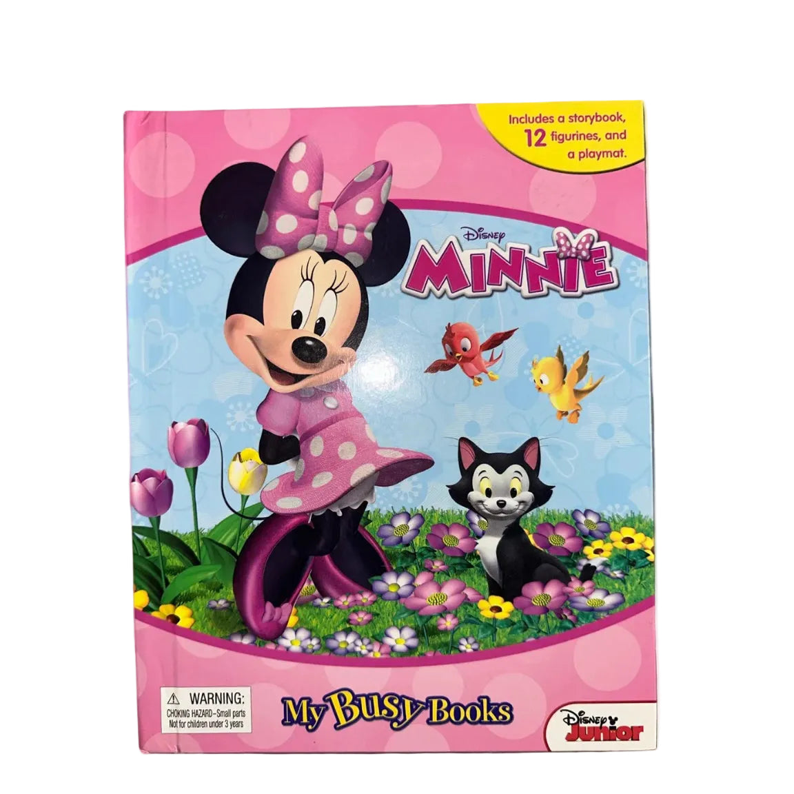 Disney Junior Minnie Mouse – My Busy Books Storybook, 12 Figurines & Playmat – front cover