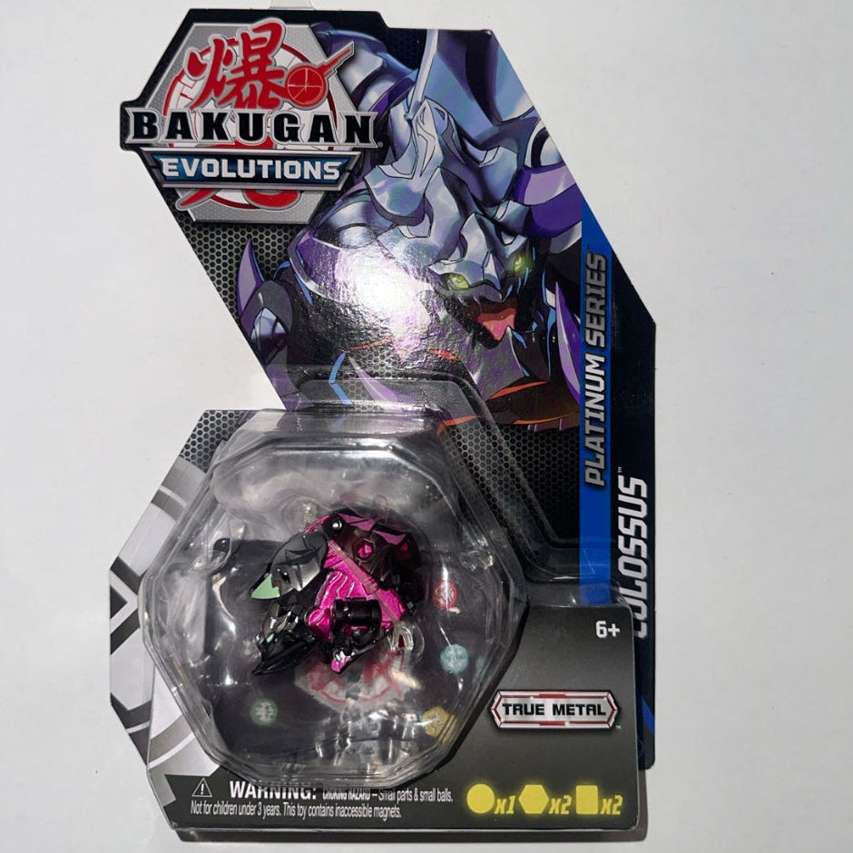 Bakugan Evolutions Platinum Series Colossus – True Metal Collectible Figure packaging photo