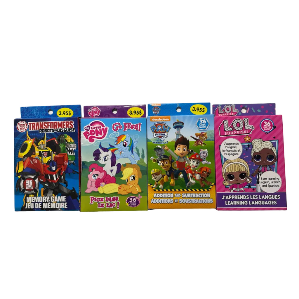 Kids Card Games & Learning Cards – 36 Cards – Choose Your Game