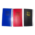 Selectum Addresses and Diary blue red and black covers