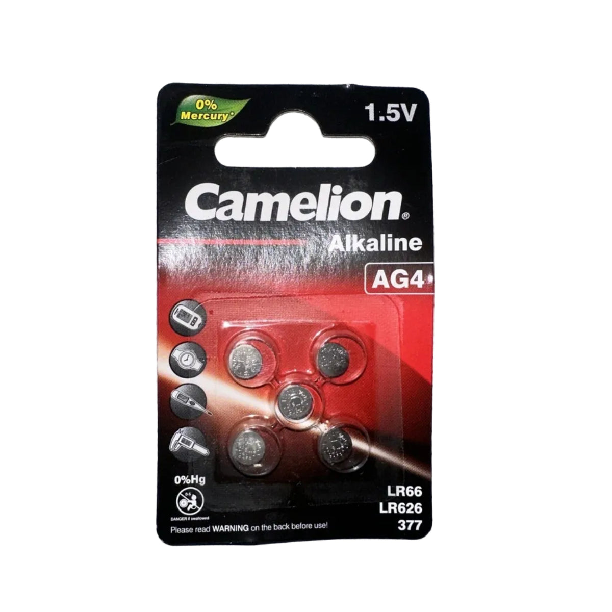 Camelion AG4 5 pack front packaging