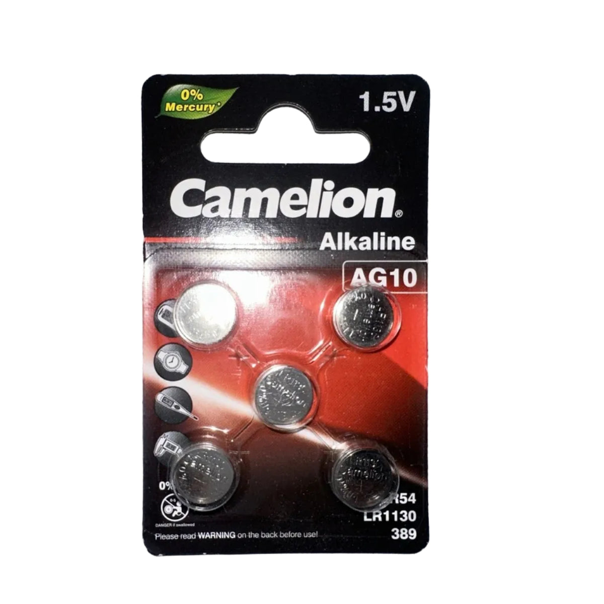 Camelion AG10 5 pack front packaging