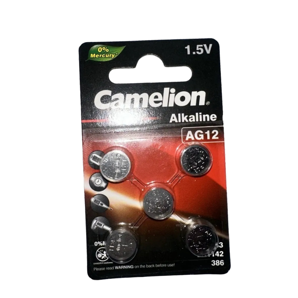 Camelion AG12 5 pack front packaging