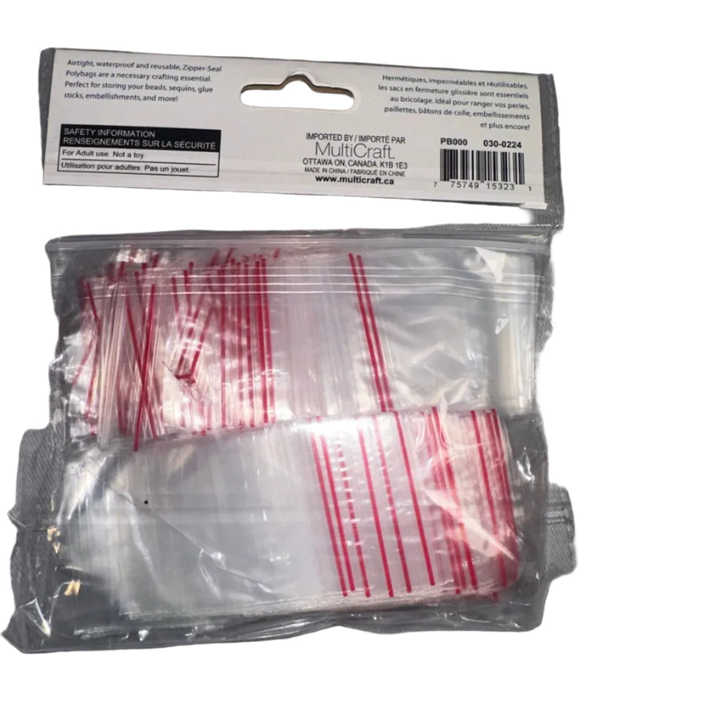 Craft Medley Zipper-Seal Polybags 1.5x1.5 200pc back