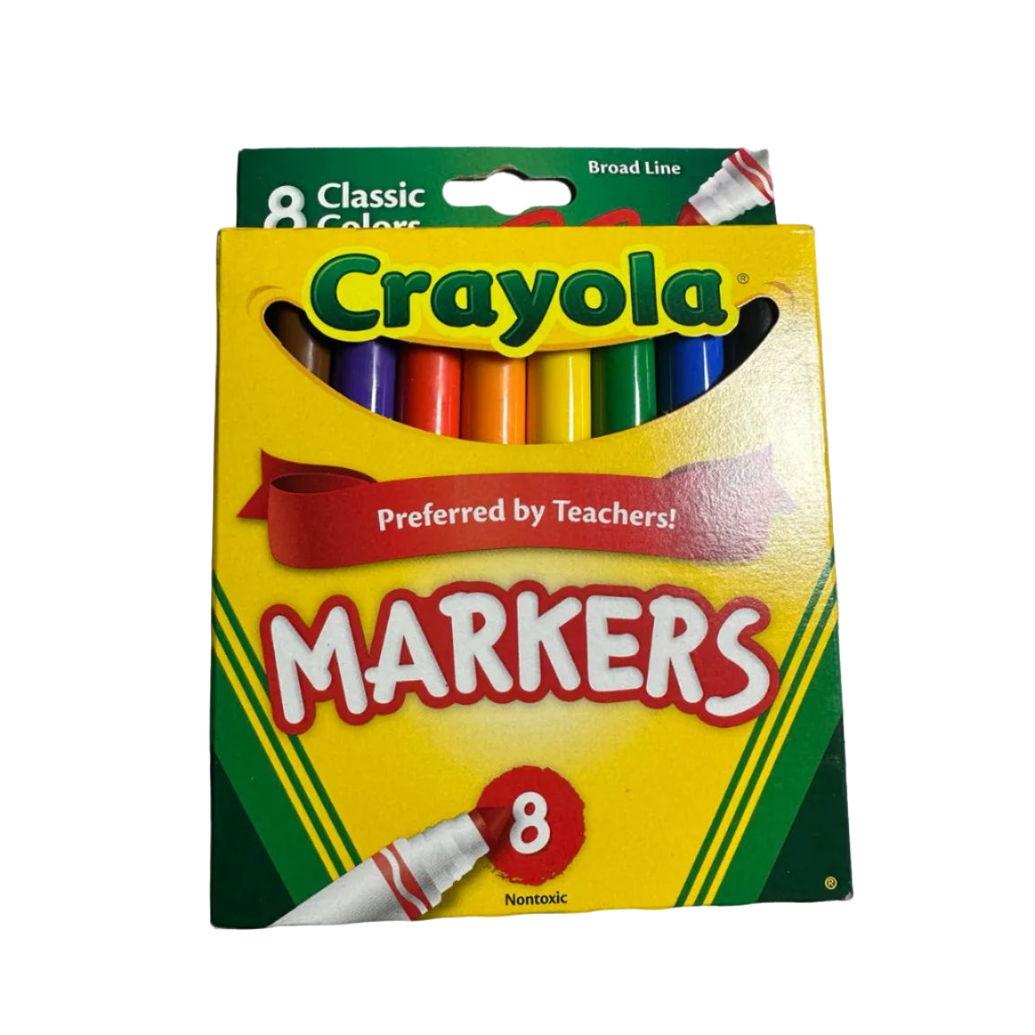 Crayola Broad Line Markers 8 Classic Colors front