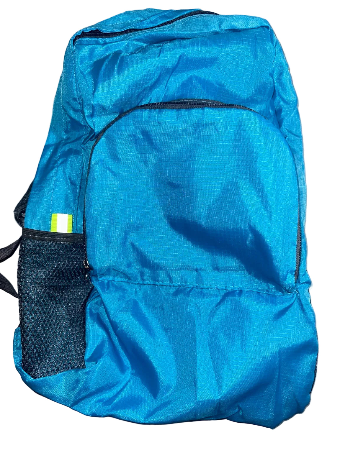 Global foldable backpack blue open
