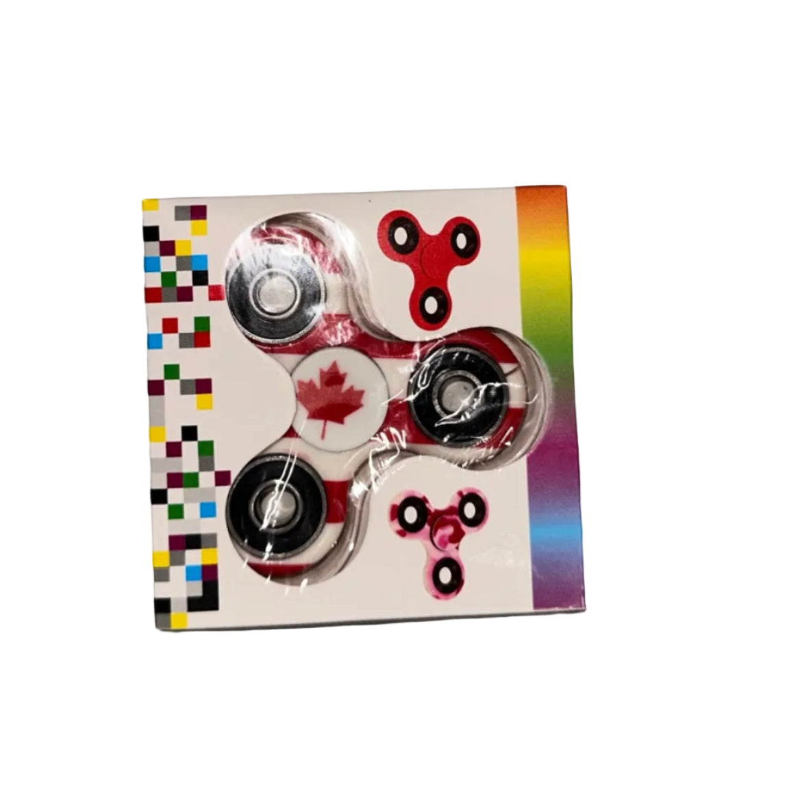Canada Flag Three-Arm Hand Spinner – Red and White photo 5527