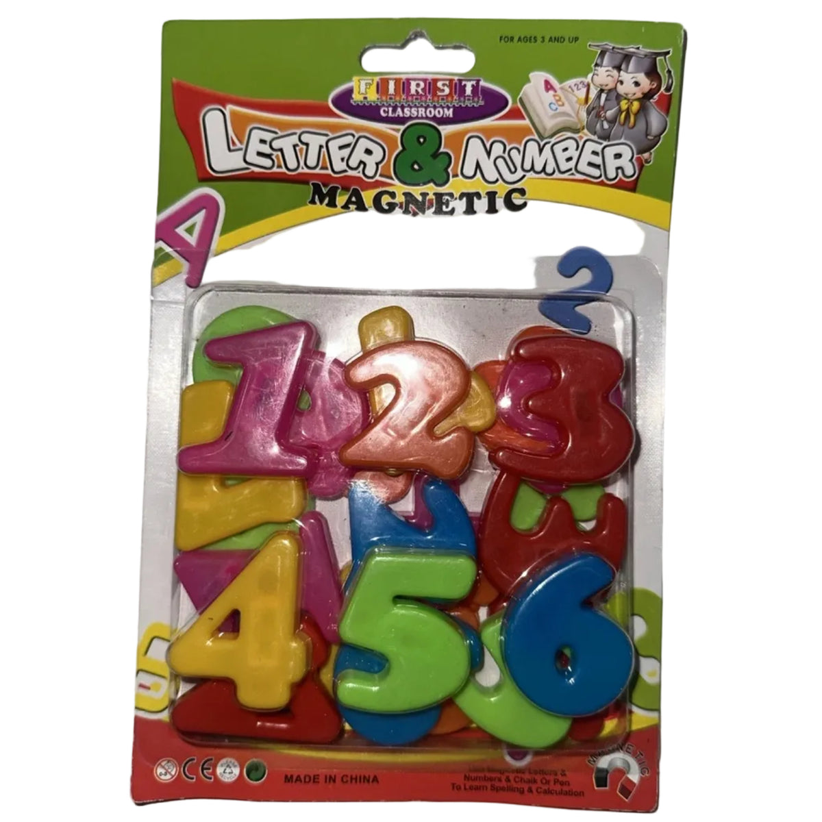 First Classroom magnetic letters and numbers front package