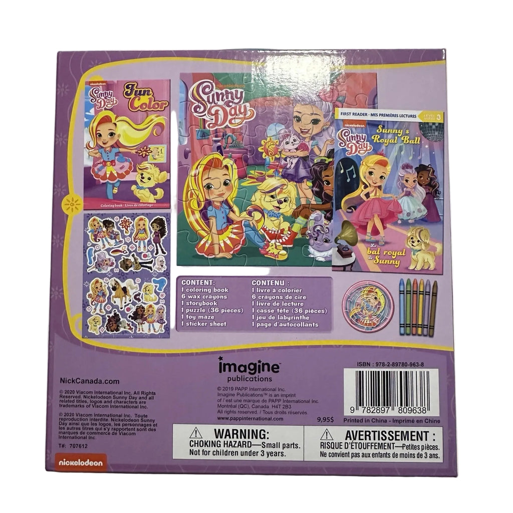 Nickelodeon Sunny Day Surprise Activity Box – 36-Piece Puzzle, Colouring Book & More