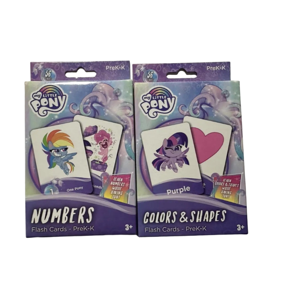 My Little Pony Colors & Shapes Flash Cards – 36 Cards, Pre-K–K packaging detail photograph