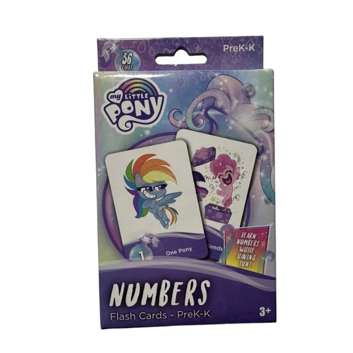 My Little Pony Numbers Flash Cards – 36 Cards, Pre-K–K front package photograph