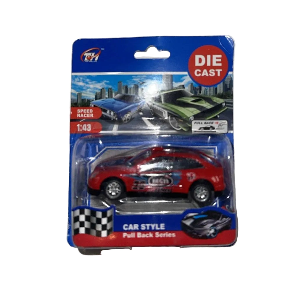 Speed Racer red die cast car packaging 6008