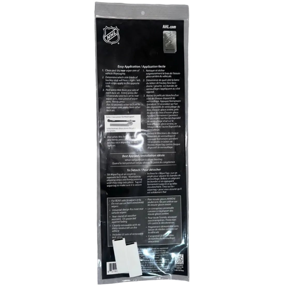 Product reverse and packaging details
