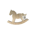 MultiCraft Unfinished Wooden Rocking Horse Craft Shape photo