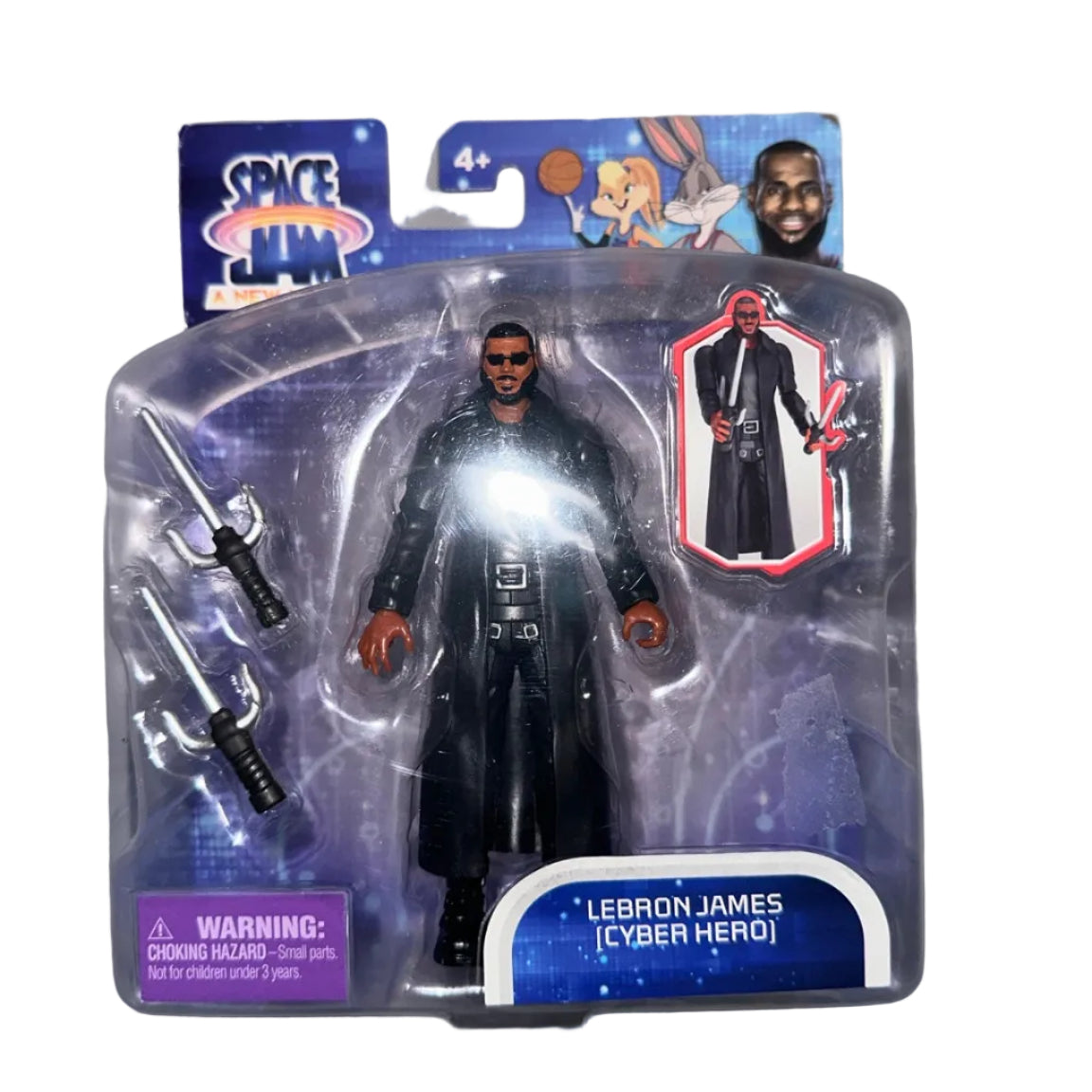 Space Jam A New Legacy LeBron James Cyber Hero Action Figure with 2 Accessories