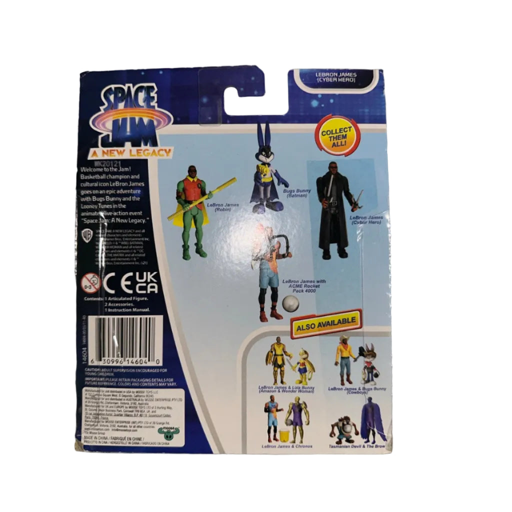 Space Jam A New Legacy LeBron James Cyber Hero Action Figure with 2 Accessories