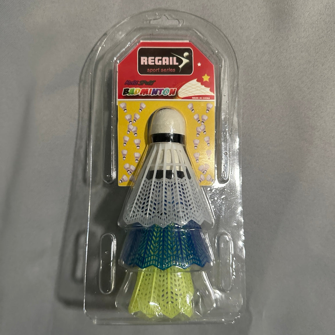 REGAIL Sport Series Mini Sport Badminton Birdies – 3 Pack product photo