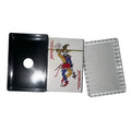 Playing cards and open storage case