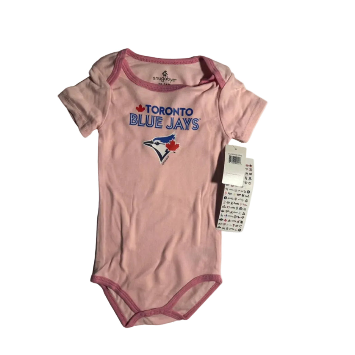 Toronto Blue Jays baby clothing pink bodysuit — product or tag photo