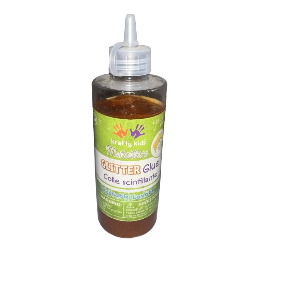 Krafty Kids 125 mL glitter glue copper