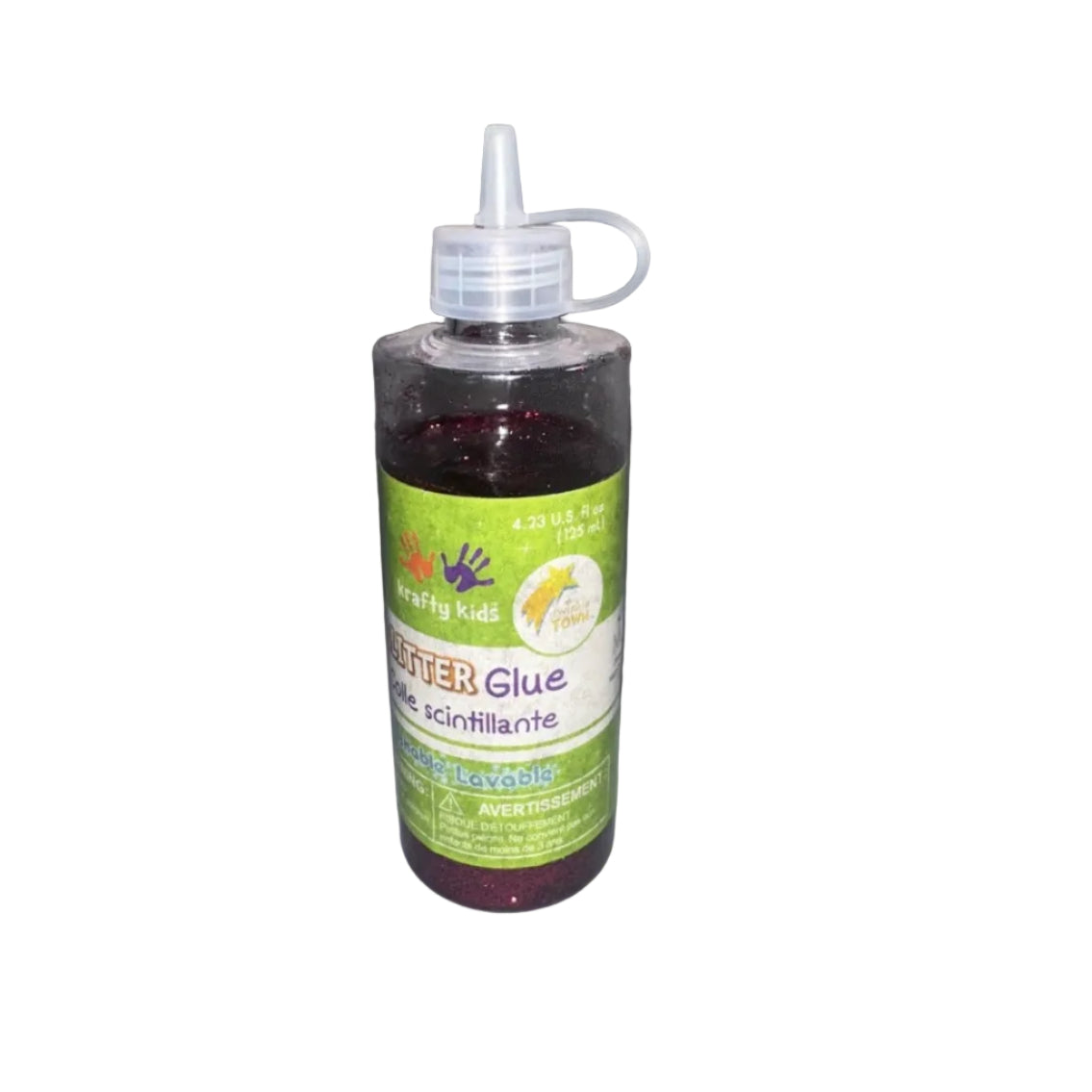 Krafty Kids 125 mL glitter glue purple