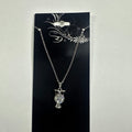 Necklace featuring owl crystal pendant