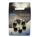 Focus Power Size 675 Zinc-Air Hearing Aid Batteries 1.4V – 6 Pack front packaging