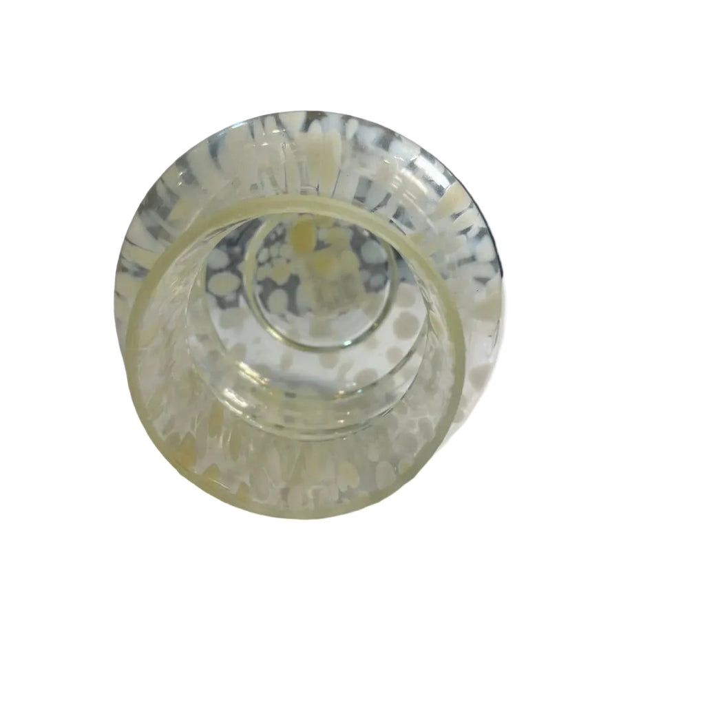 TRUU Design Clear Bubble Glass Vase with Cream Speckled Pattern – Item 56114 – photo 2