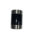 Black and silver bathroom tumbler