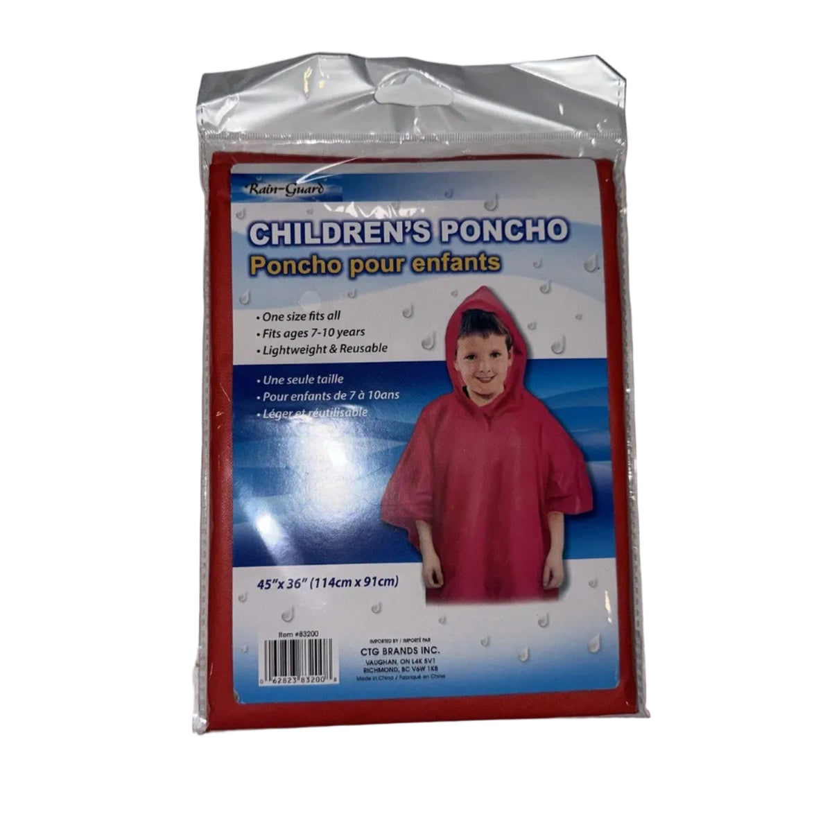Rain-Guard children's poncho package photograph 6052