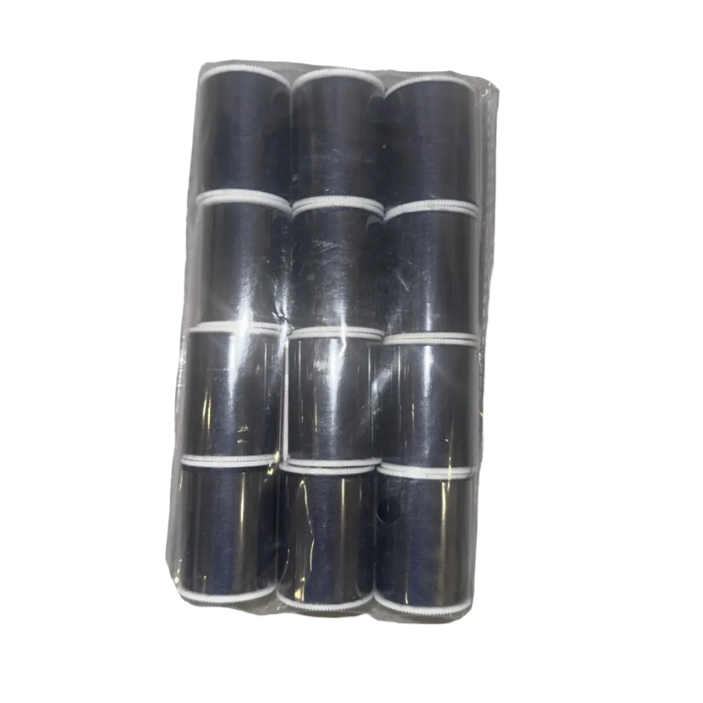 HRS Global navy blue polyester thread 12-pack front