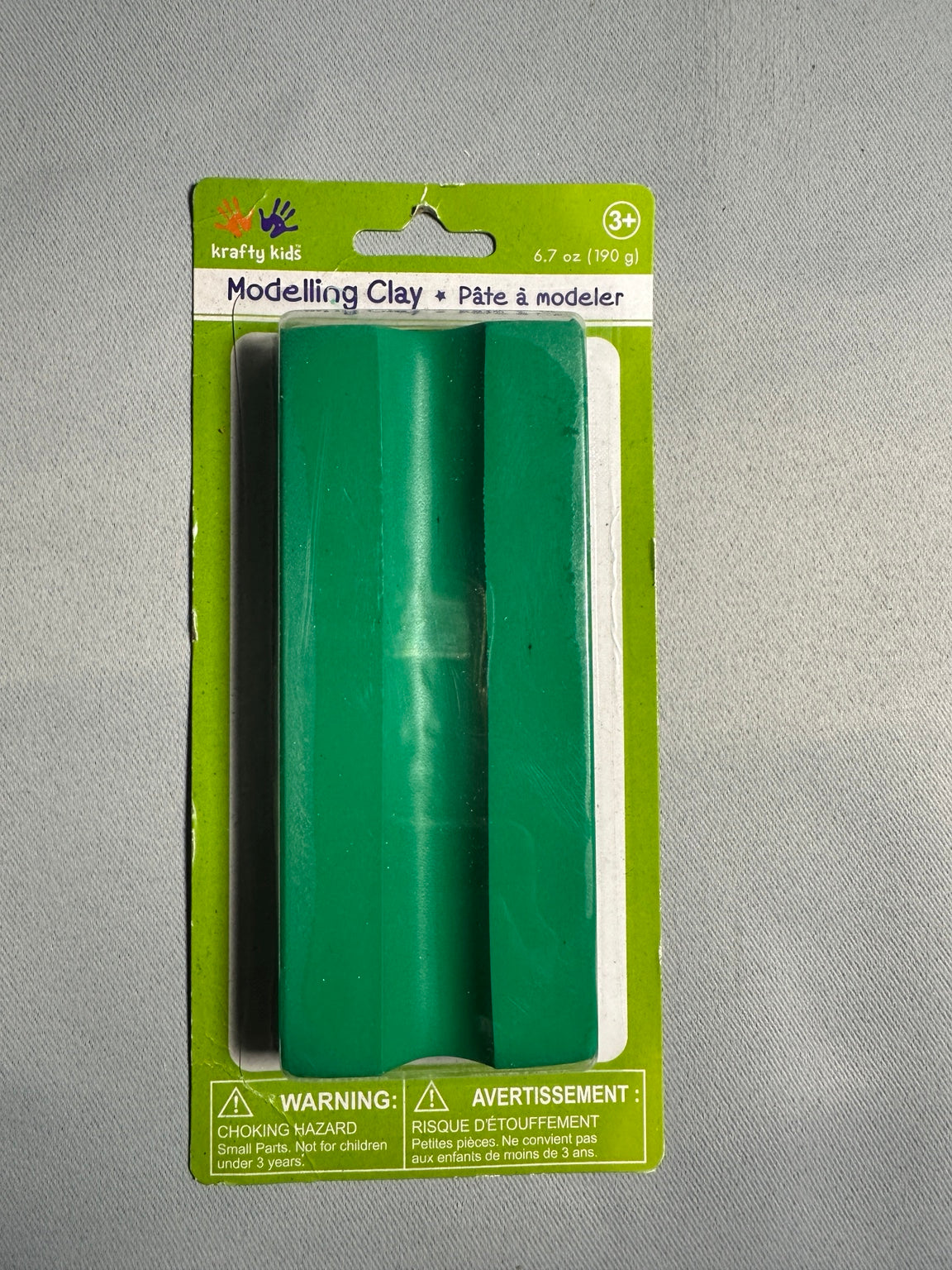 Krafty Kids Modelling Clay Green 190 g front