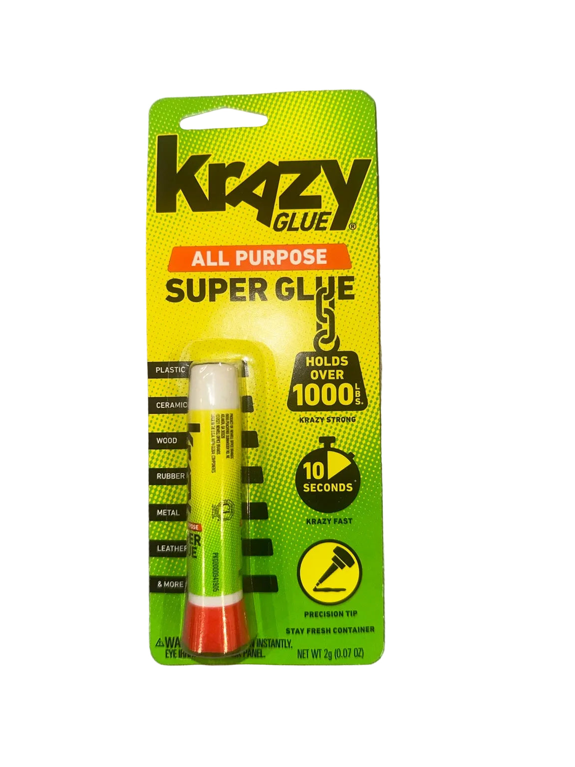Krazy Glue all-purpose super glue 2 g front
