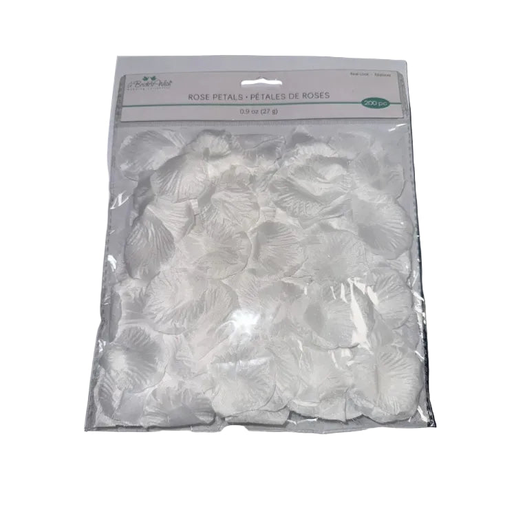 A Bride’s Wish White Decorative Rose Petals – 200 Pieces