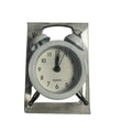 Mini Quartz Twin-Bell Table Clock – Black, Silver or Red
