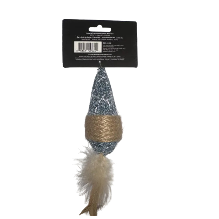 Pet Klub Plush Feather Cat Toy – Blue