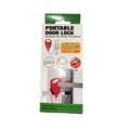 Portable door lock front packaging