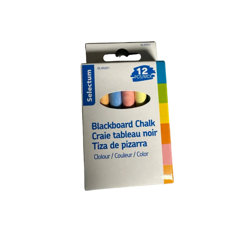 Selectum Blackboard Chalk Colour 12 pc front