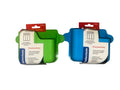 Selectum magnetic locker organizer green and blue front view